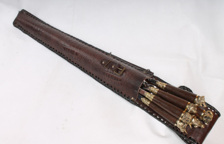 Набор шампуров с декоративным литьем и дер. ручкой "Пирушка на опушке" (6 шт)